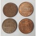 UNITED STATES OF AMERICA 1949 - 1976 . ONE 1 CENT COINS . EXTRA FINE TO UNCIRCULATED